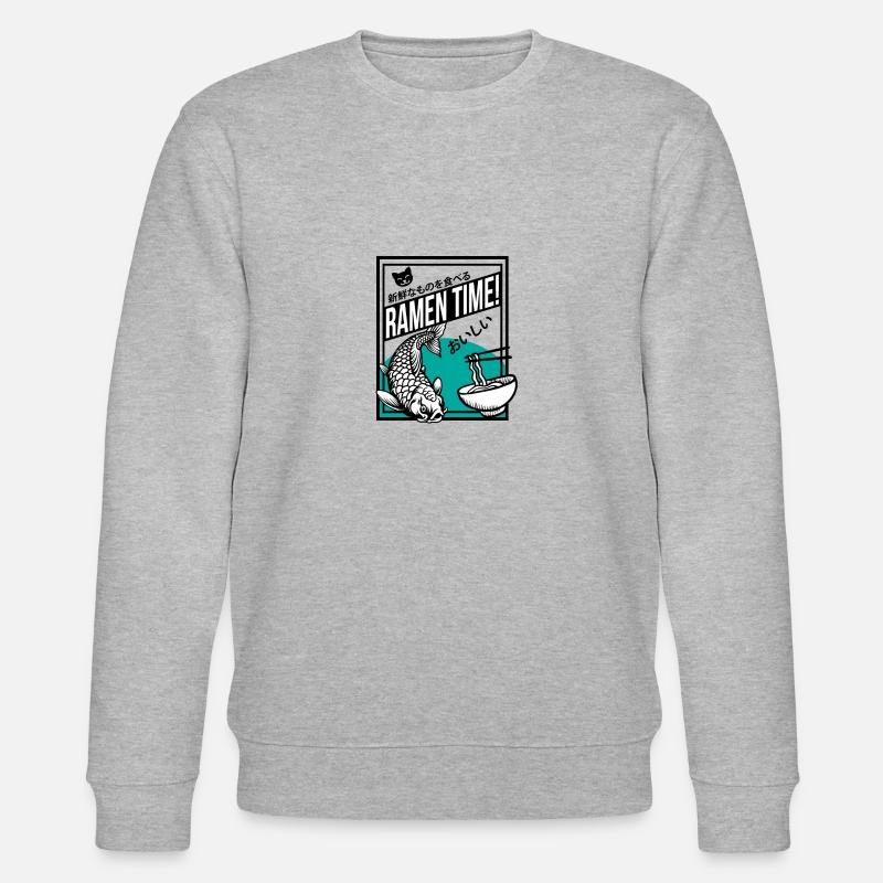 Ramen-Zeit - Stanley/Stella Unisex Bio-Sweatshirt CHANGER  - Grau meliert