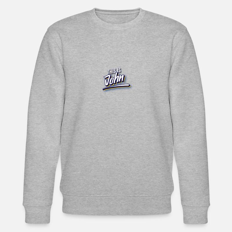This Is John - Stanley/Stella CHANGER Unisex Organic Sweatshirt - heather grey