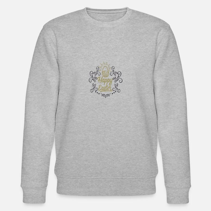 Happy Easter - Stanley/Stella Unisex Bio-Sweatshirt CHANGER  - Grau meliert