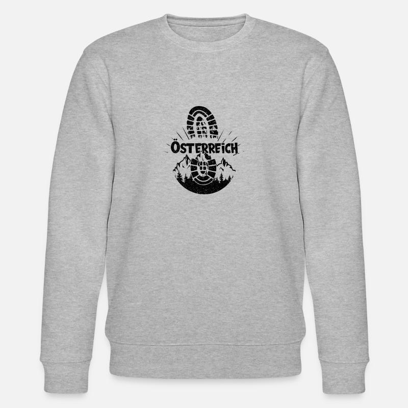 Autriche randonnée Snowboard Autriche - Sweat bio CHANGER Stanley/Stella Unisexe - gris chiné