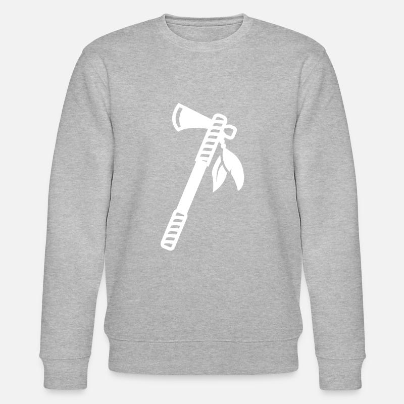 Plume indienne de hache - Sweat bio CHANGER Stanley/Stella Unisexe - gris chiné