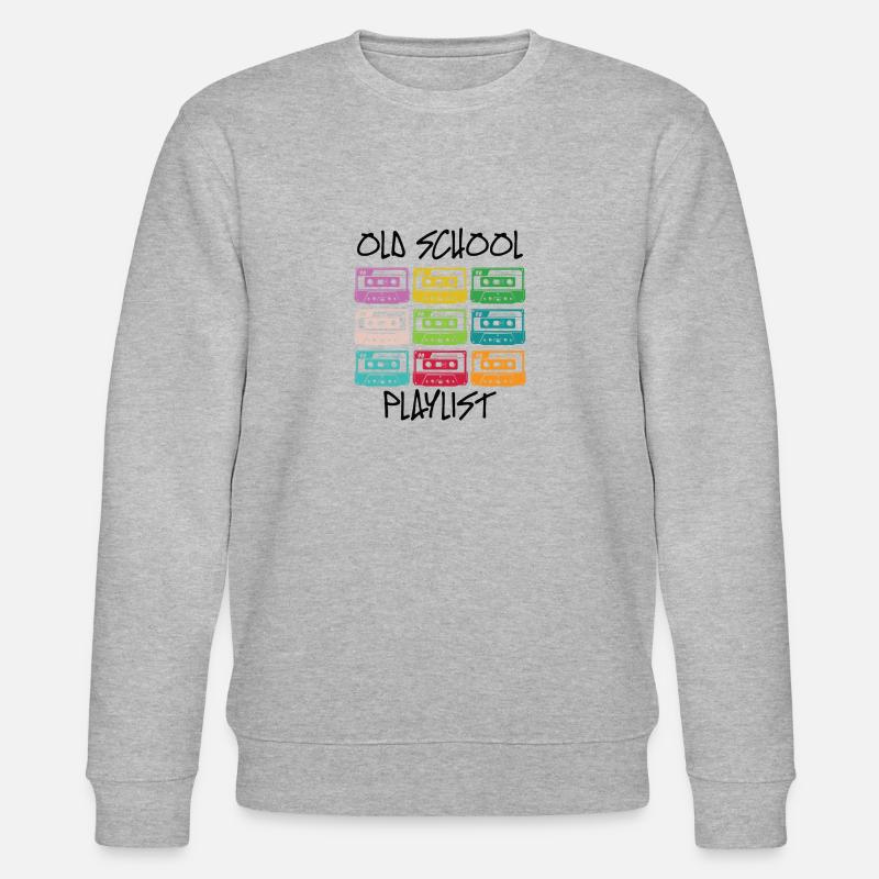 Kassette Diskette VHS Retro Kindheitserinnerung - Stanley/Stella Unisex Bio-Sweatshirt CHANGER  - Grau meliert