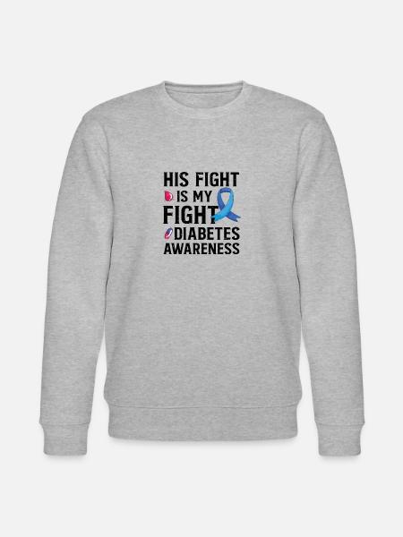 Insulin Junkie Diabetiker Diabetes Sukker Type 1 - Stanley/Stella økologisk unisex-sweatshirt CHANGER  - grå meleret