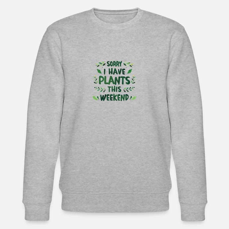 Gärtner Obstgarten Hobbygärtner Geschenk Garten - Stanley/Stella Unisex Bio-Sweatshirt CHANGER - Grau meliert