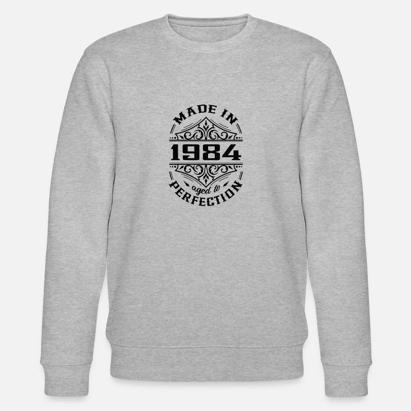 1984 Cadeau d’anniversaire de naissance - Sweat bio CHANGER Stanley/Stella Unisexe - gris chiné