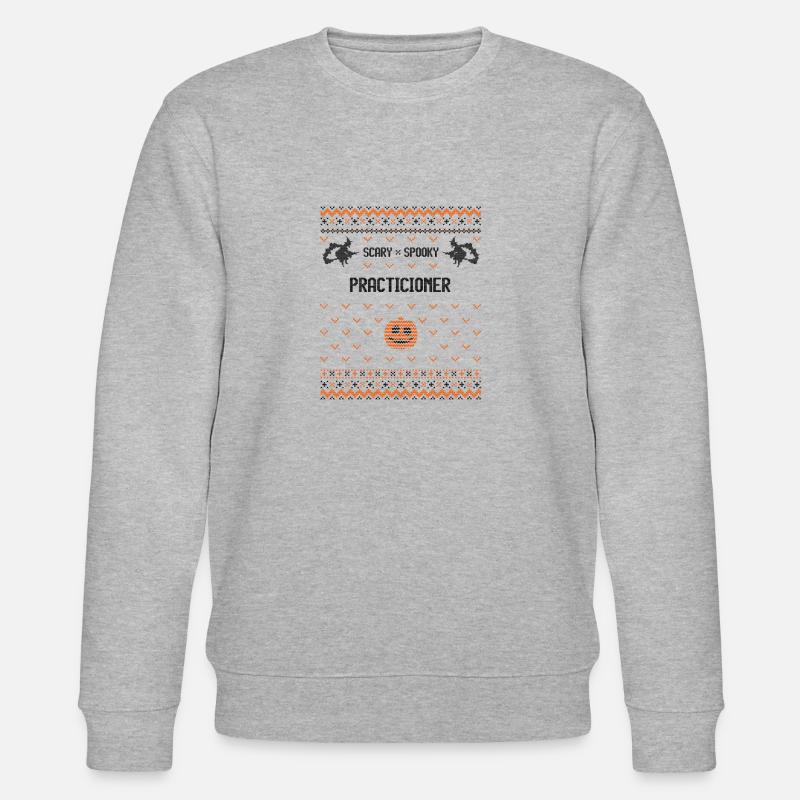Praticien effrayant et effrayant - Sweat bio CHANGER Stanley/Stella Unisexe - gris chiné