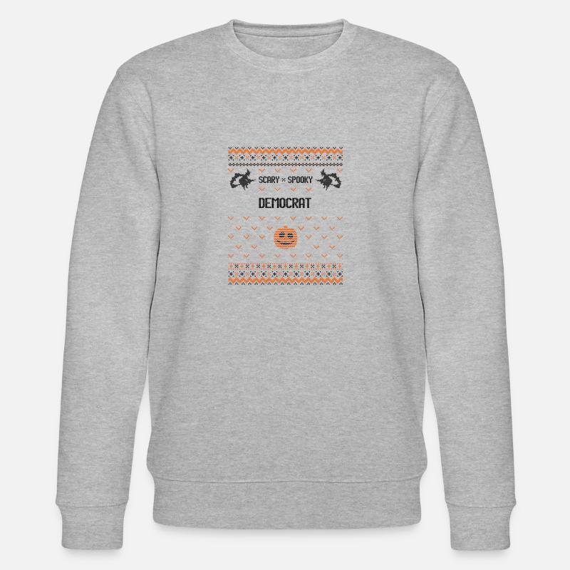 Démocrate effrayant et effrayant - Sweat bio CHANGER Stanley/Stella Unisexe - gris chiné