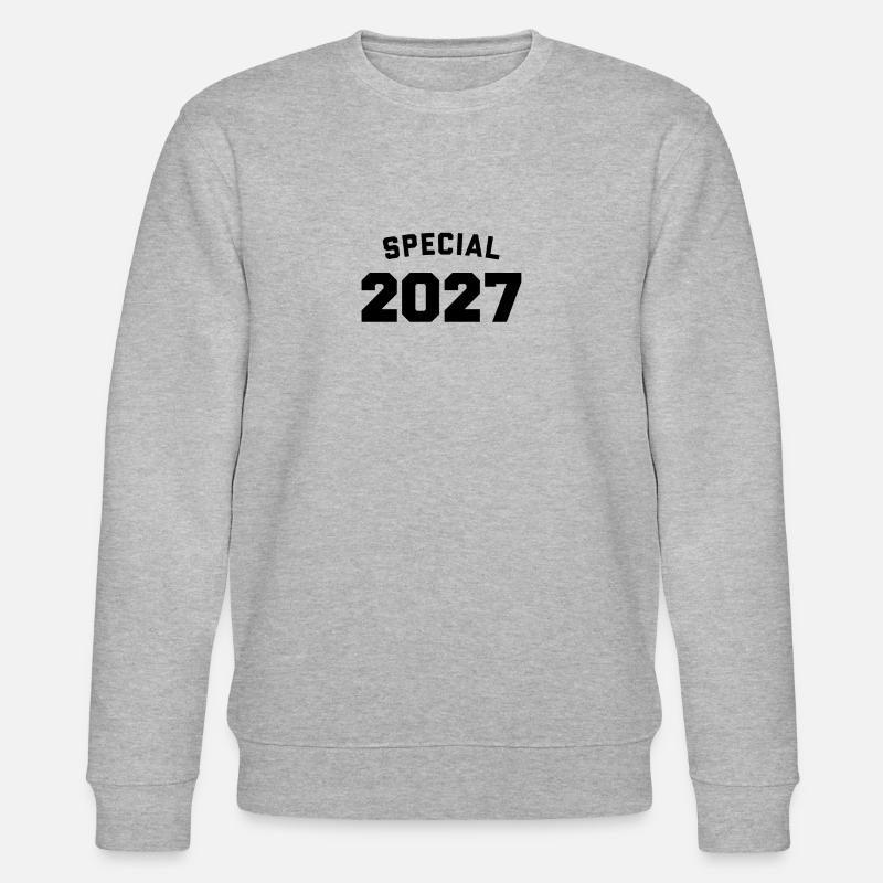 Drôle d’anniversaire spécial 2027 - Sweat bio CHANGER Stanley/Stella Unisexe - gris chiné