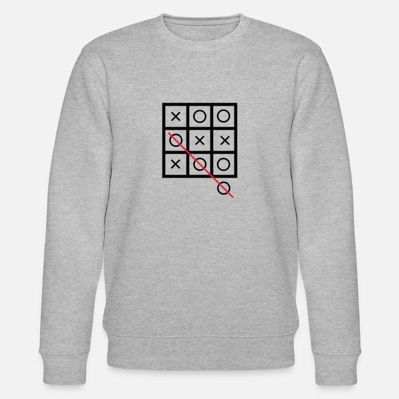 Tic tac toe - Sweat bio CHANGER Stanley/Stella Unisexe - gris chiné