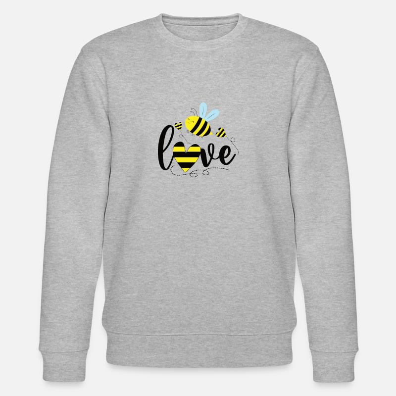 Biene - Stanley/Stella Unisex Bio-Sweatshirt CHANGER  - Grau meliert