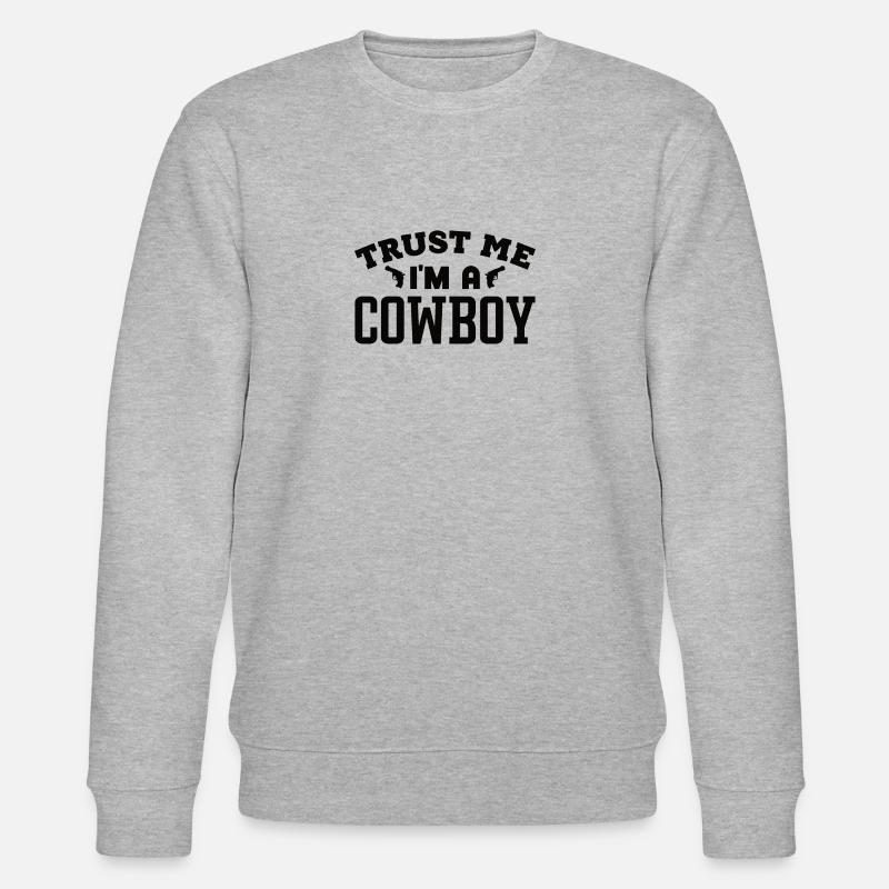 Cowboy - Stanley/Stella Unisex Bio-Sweatshirt CHANGER - Grau meliert