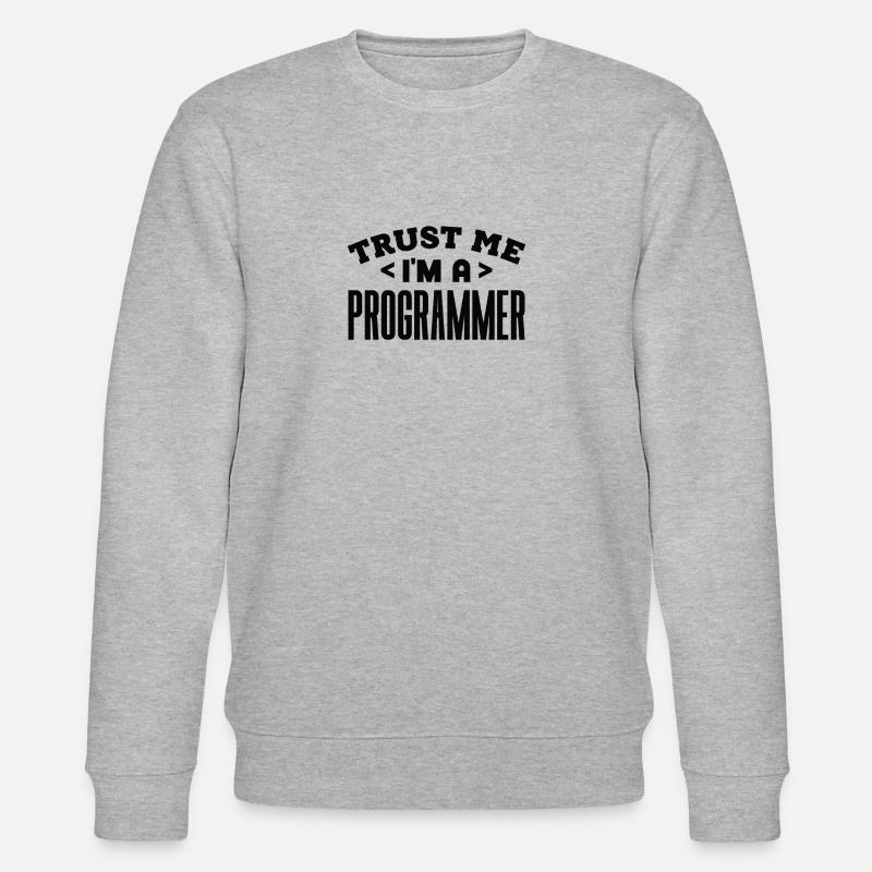 Software Developer Programmer Gift - Stanley/Stella CHANGER Unisex Organic Sweatshirt - heather grey