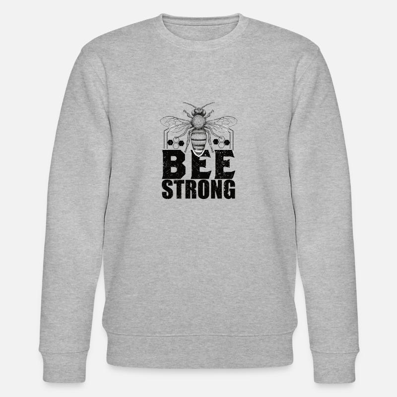 Biene Wespe - Stanley/Stella Unisex Bio-Sweatshirt CHANGER  - Grau meliert
