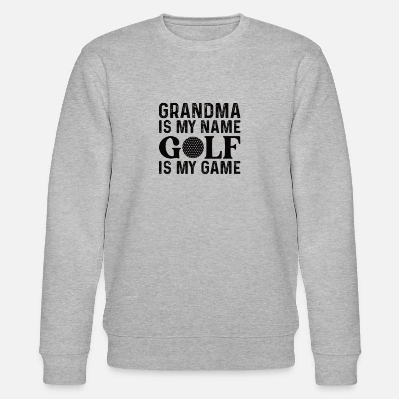 Die Golf Oma Grossmutter - Stanley/Stella Unisex Bio-Sweatshirt CHANGER  - Grau meliert