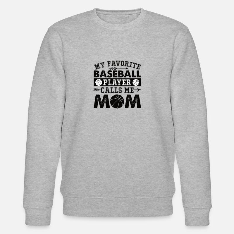 Maman baseball - Sweat bio CHANGER Stanley/Stella Unisexe - gris chiné