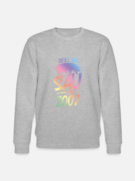 2007 Geile Sau - Stanley/Stella Unisex Bio-Sweatshirt CHANGER - Grau meliert