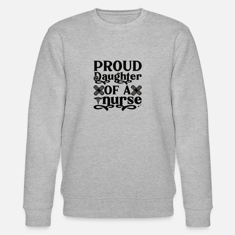 Schwester Einer Krankenschwester Krankenpflegerin - Stanley/Stella Unisex Bio-Sweatshirt CHANGER  - Grau meliert