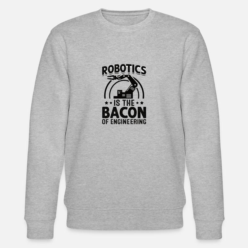 Roboter Programmierer Automatisierungstechniker - Stanley/Stella Unisex Bio-Sweatshirt CHANGER  - Grau meliert