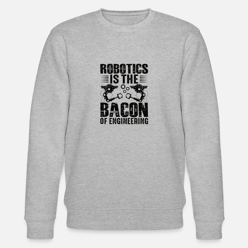 Robot Programmer Automation Technician - Stanley/Stella CHANGER Unisex Organic Sweatshirt - heather grey