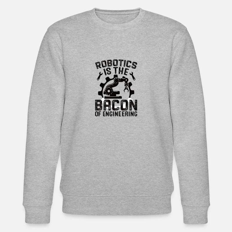 Robot Programmer Automation Technician - Stanley/Stella CHANGER Unisex Organic Sweatshirt - heather grey