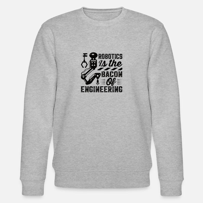 Robot Programmer Automation Technician - Stanley/Stella CHANGER Unisex Organic Sweatshirt - heather grey