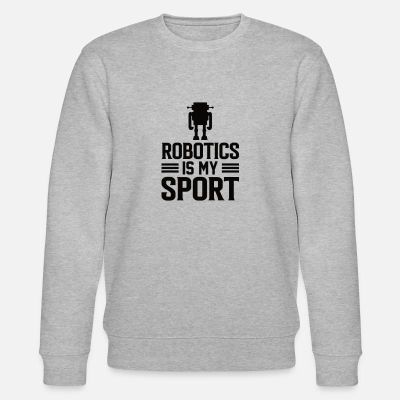 Roboter Programmierer Automatisierungstechniker - Stanley/Stella Unisex Bio-Sweatshirt CHANGER  - Grau meliert
