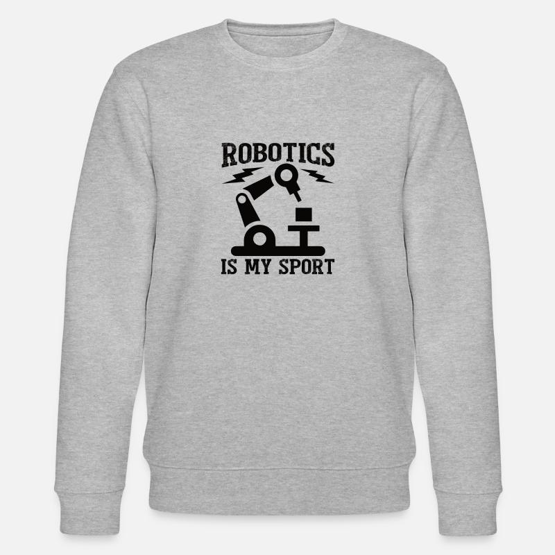 Robot Programmer Automation Technician - Stanley/Stella CHANGER Unisex Organic Sweatshirt - heather grey