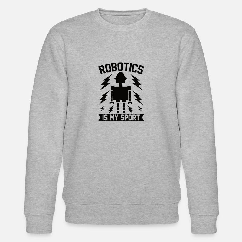 Roboter Programmierer Automatisierungstechniker - Stanley/Stella Unisex Bio-Sweatshirt CHANGER  - Grau meliert