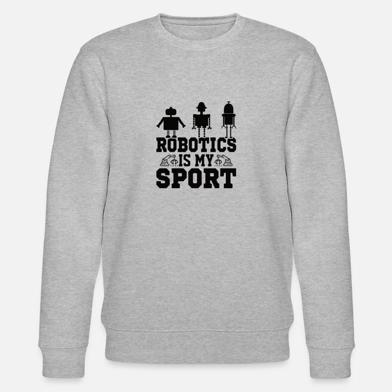 Roboter Programmierer Automatisierungstechniker - Stanley/Stella Unisex Bio-Sweatshirt CHANGER  - Grau meliert