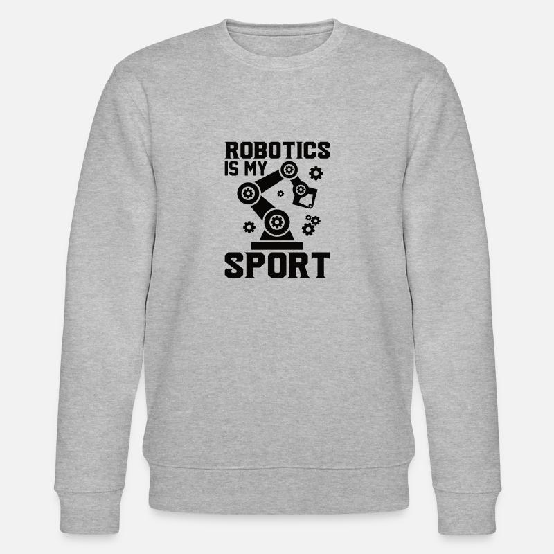 Roboter Programmierer Automatisierungstechniker - Stanley/Stella Unisex Bio-Sweatshirt CHANGER  - Grau meliert
