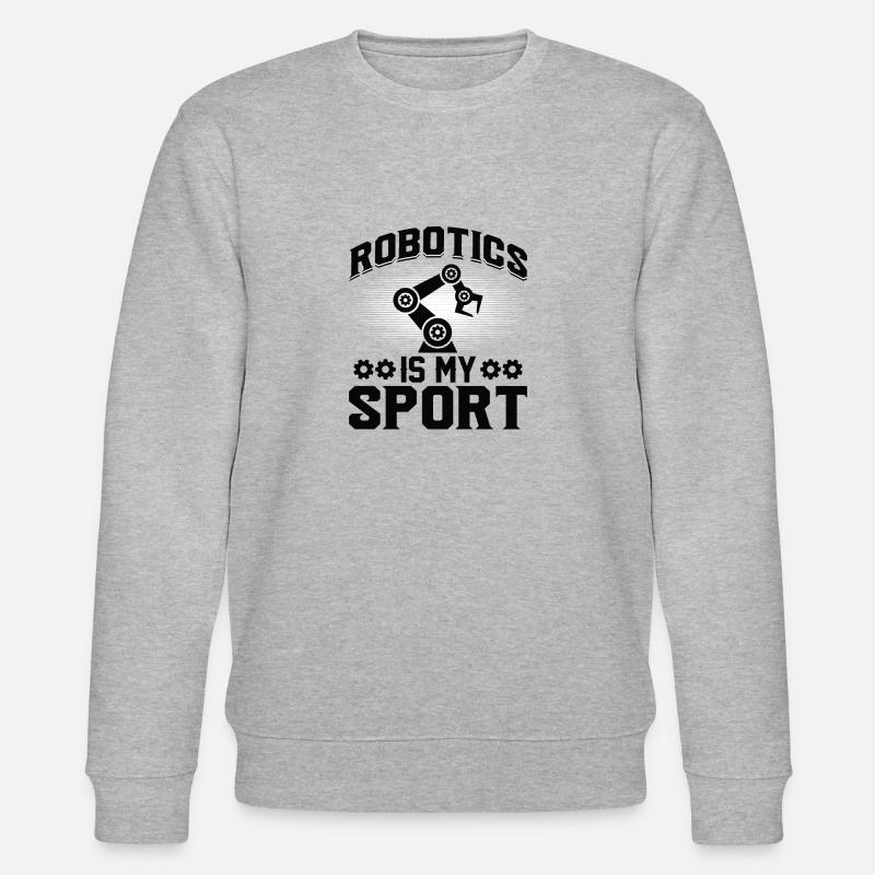 Robot Programmer Automation Technician - Stanley/Stella CHANGER Unisex Organic Sweatshirt - heather grey