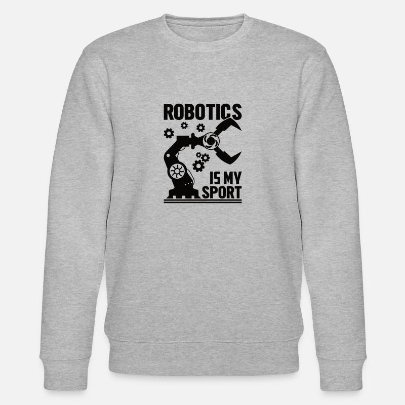 Roboter Programmierer Automatisierungstechniker - Stanley/Stella Unisex Bio-Sweatshirt CHANGER  - Grau meliert