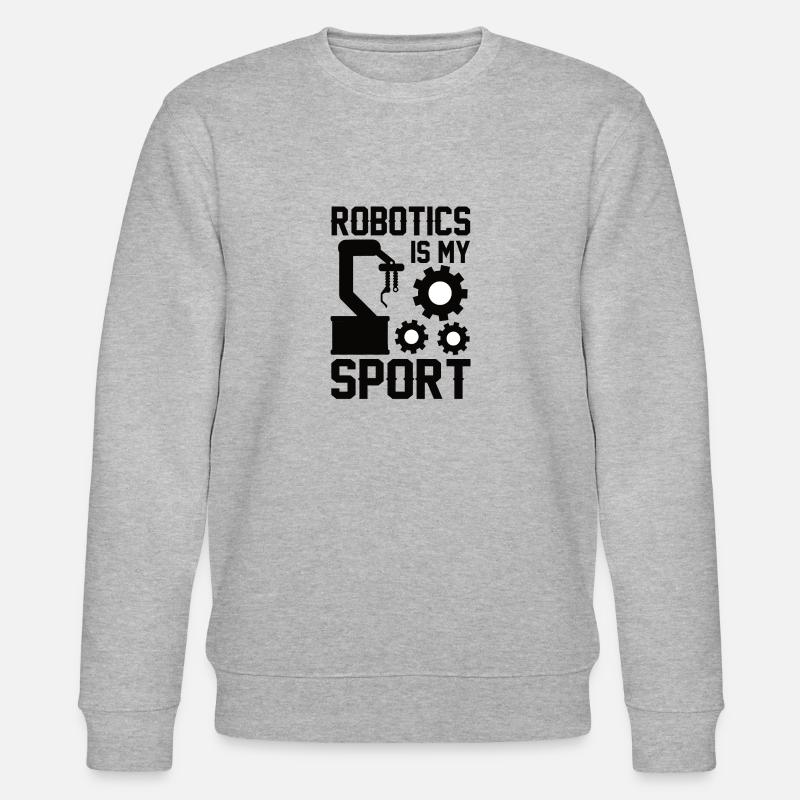 Roboter Programmierer Automatisierungstechniker - Stanley/Stella Unisex Bio-Sweatshirt CHANGER  - Grau meliert