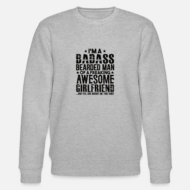 Bart Partner Relationship Girlfriend Gift - Stanley/Stella CHANGER Unisex Organic Sweatshirt - heather grey