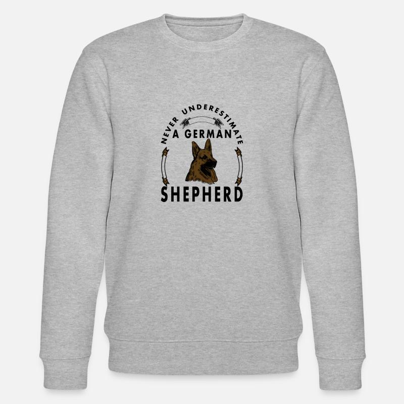 Deutscher Schäferhund Hunde Sprüche Geschenkidee - Stanley/Stella Unisex Bio-Sweatshirt CHANGER  - Grau meliert