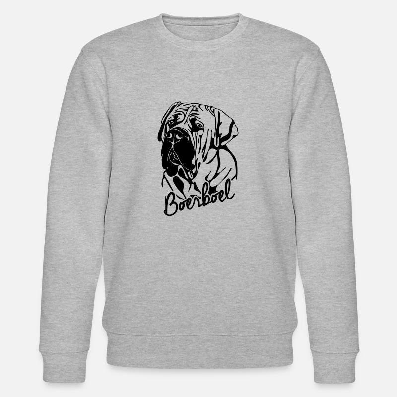 BOERBOEL PORTRAIT Chien Wilsigns - Sweat bio CHANGER Stanley/Stella Unisexe - gris chiné