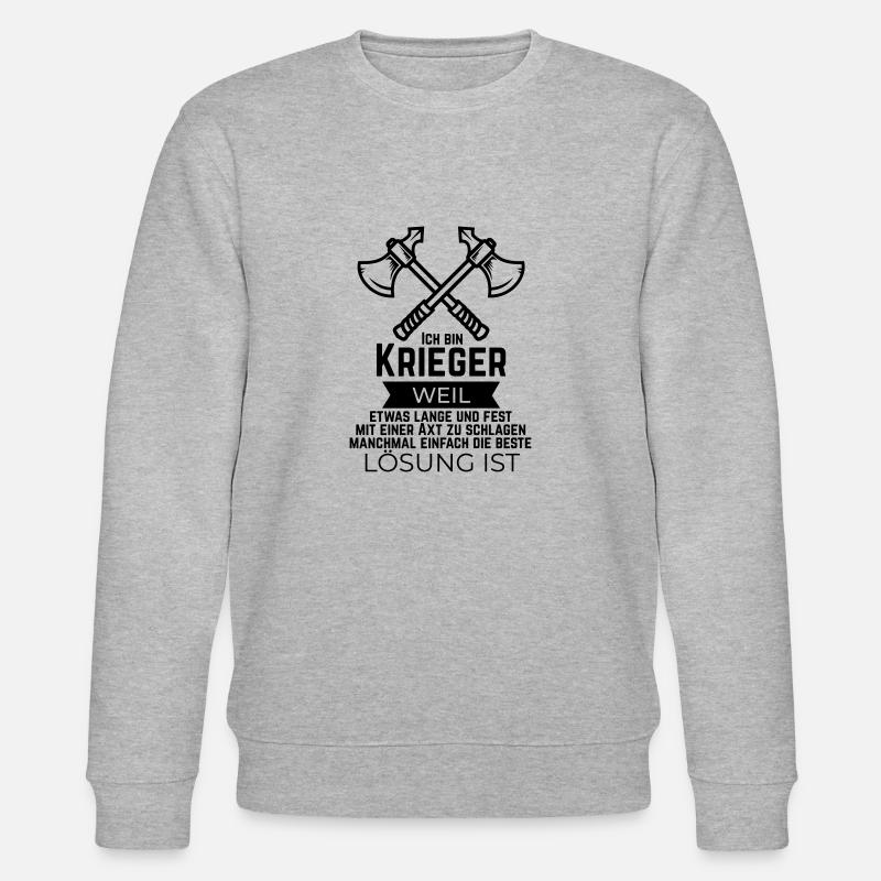 Pen and paper krieger - Stanley/Stella Unisex Bio-Sweatshirt CHANGER - Grau meliert