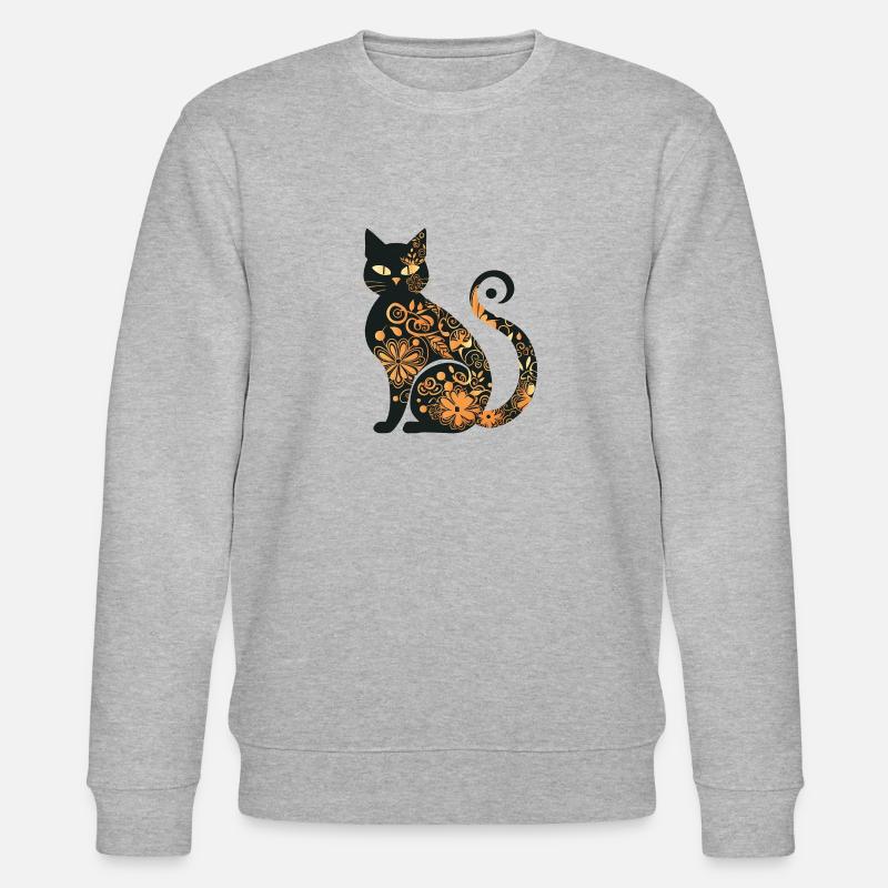 Cat'n Muster - Stanley/Stella Unisex Bio-Sweatshirt CHANGER  - Grau meliert