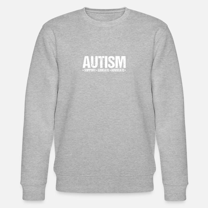 Autisme - Sweat bio CHANGER Stanley/Stella Unisexe - gris chiné