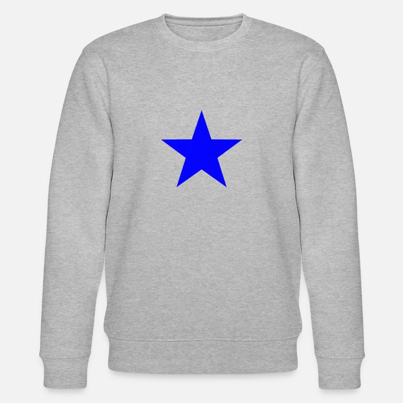 Stern blau - Stanley/Stella Unisex Bio-Sweatshirt CHANGER  - Grau meliert