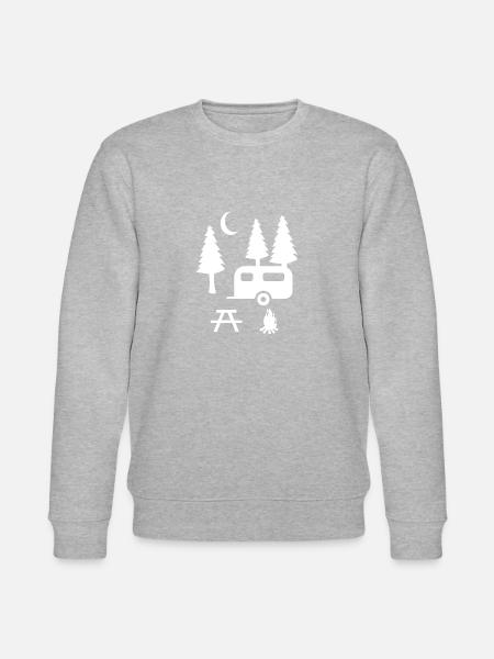 Camping caravan - Stanley/Stella CHANGER Unisex Organic Sweatshirt - heather grey