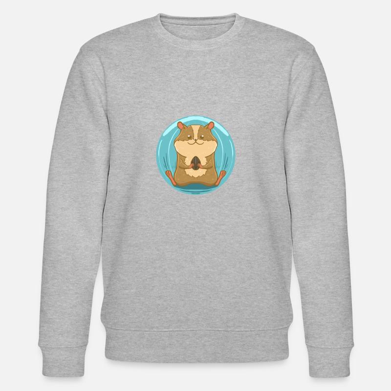 Hamster à la noix - Sweat bio CHANGER Stanley/Stella Unisexe - gris chiné