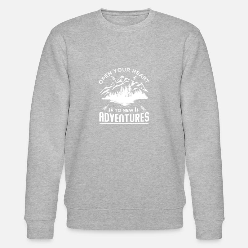 Adventures - Stanley/Stella Unisex Bio-Sweatshirt CHANGER  - Grau meliert