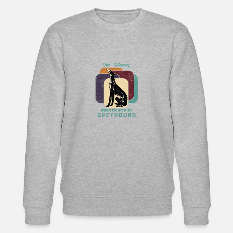Windhund - Stanley/Stella Unisex Bio-Sweatshirt CHANGER  - Grau meliert