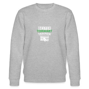 Bester Torwart Trainer Fußball Verein Team Sport - Stanley/Stella Unisex Bio-Sweatshirt CHANGER  - Grau meliert - Vorne - Nik (191cm) & Marisol (170cm)
