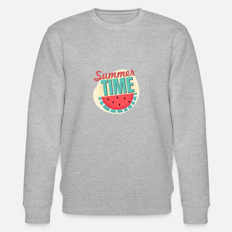 Pastèque Summer Time T-Shirt - Sweat bio CHANGER Stanley/Stella Unisexe - gris chiné