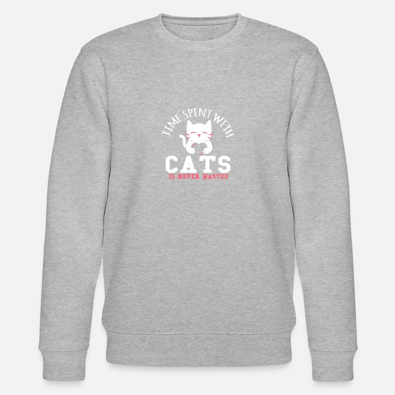 time spend with - Stanley/Stella CHANGER Unisex Organic Sweatshirt - heather grey