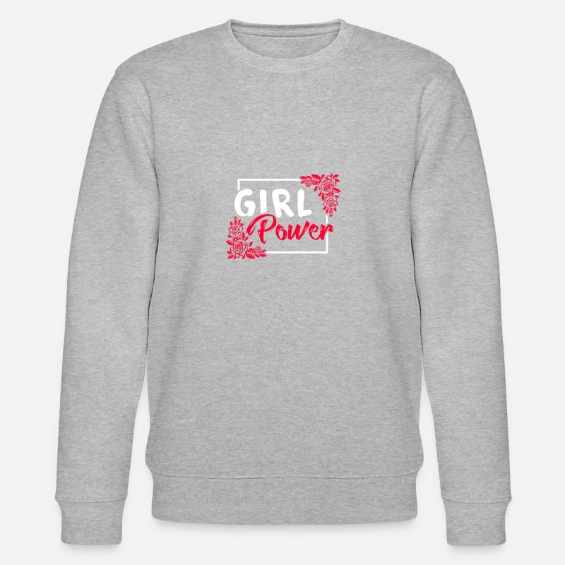 Mädchenpower - Stanley/Stella Unisex Bio-Sweatshirt CHANGER  - Grau meliert