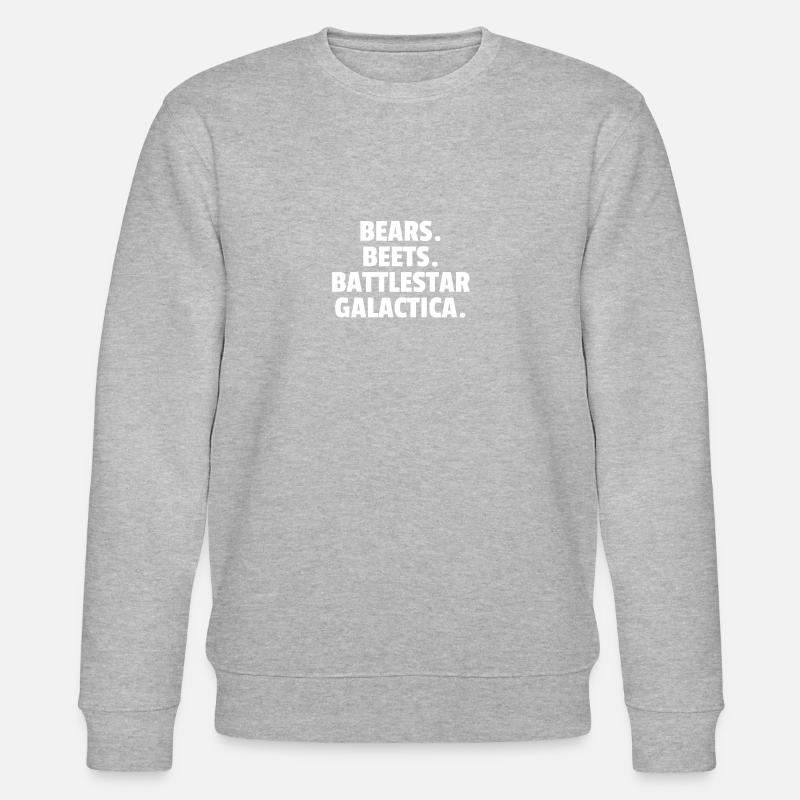Bears. Beet. Battlestar Galactica. - Sweat bio CHANGER Stanley/Stella Unisexe - gris chiné