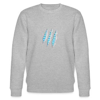 München Volksfest Bayern - Stanley/Stella Unisex Bio-Sweatshirt CHANGER  - Grau meliert - Vorne - Nik (191cm) & Marisol (170cm)